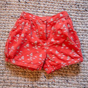 Red Sailboat Shorts 5T